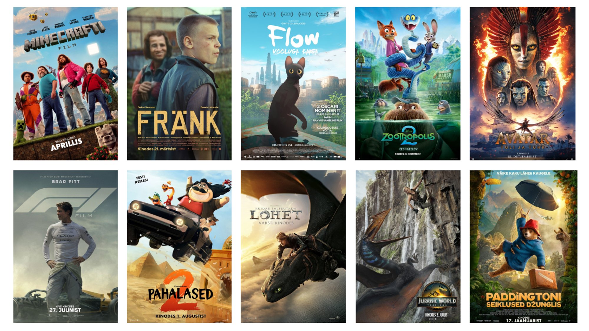Eesti kinolevi valitsesid mullu USA arvutimänguseiklus, Läti kass ja kodumaine „Fränk“
