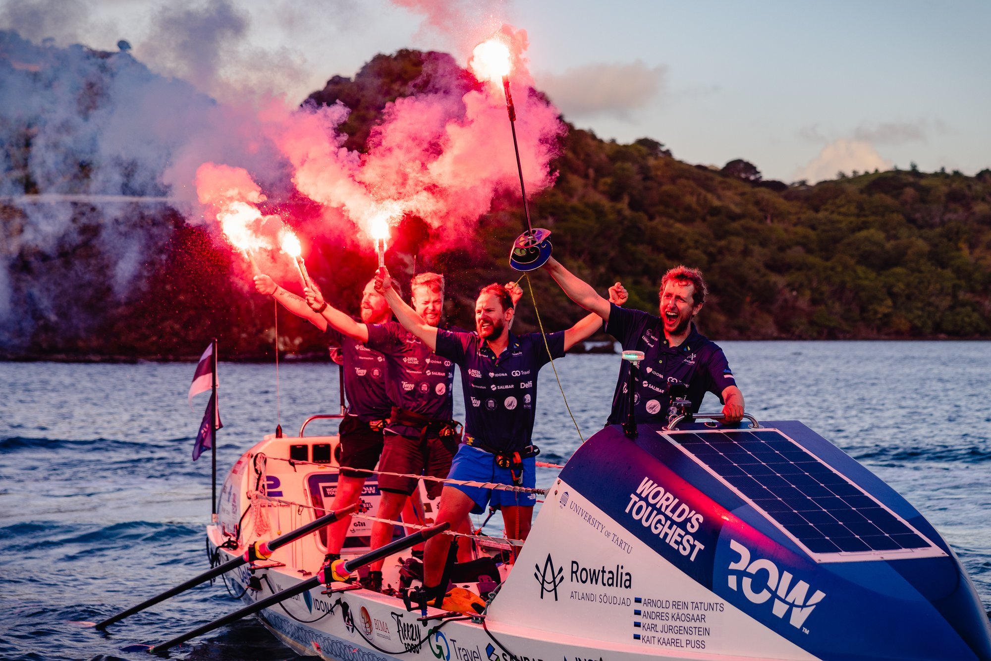 VIDEO ja FOTOD | Üle Atlandi ookeani 39 päevaga sõudnud eestlased. „Oleme rahul, tuleme tagasi sirge seljaga“