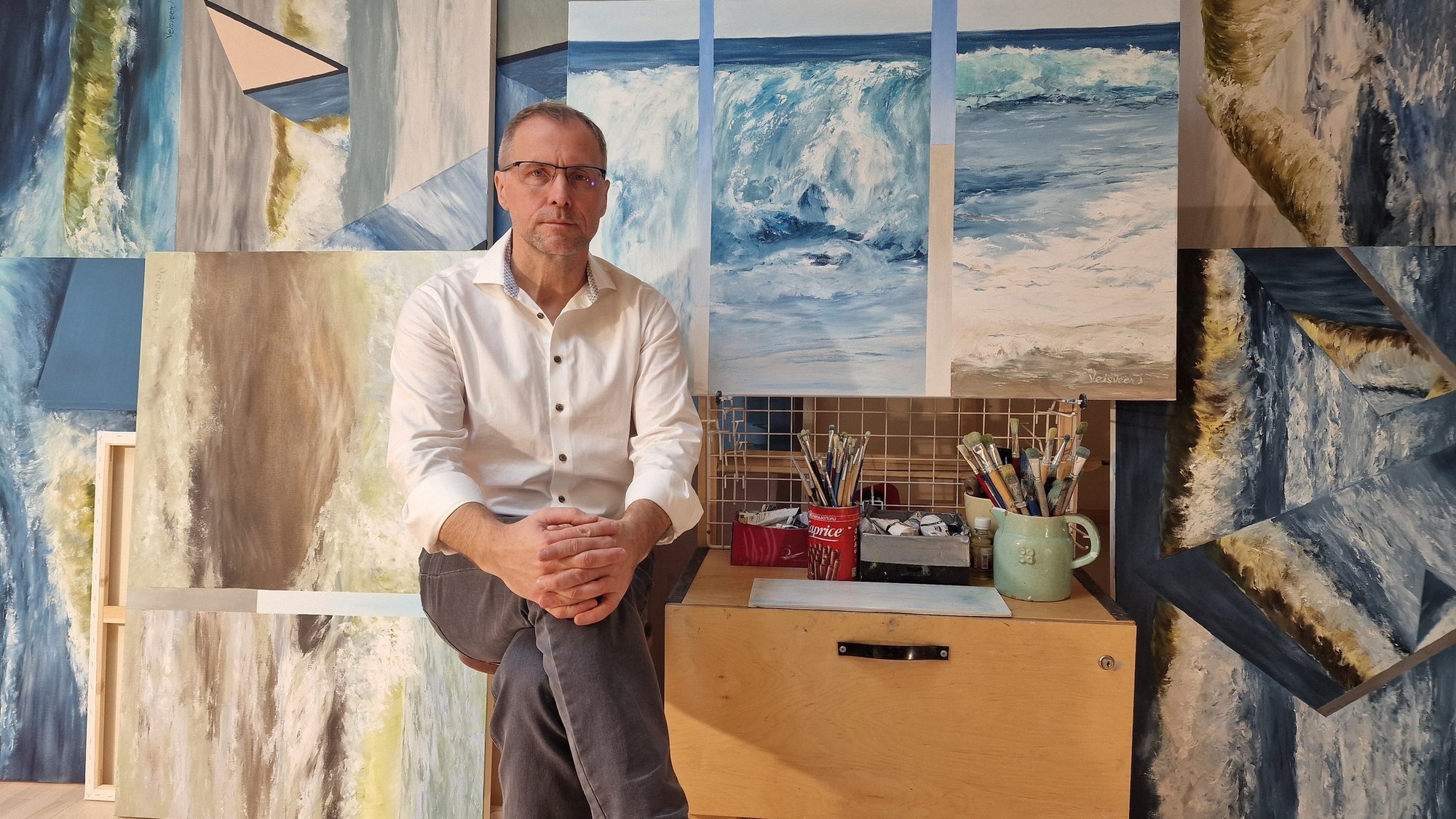 Maalikunstnik Margus Veisveer osaleb ainsa eestlasena Veneetsia kunstimessil