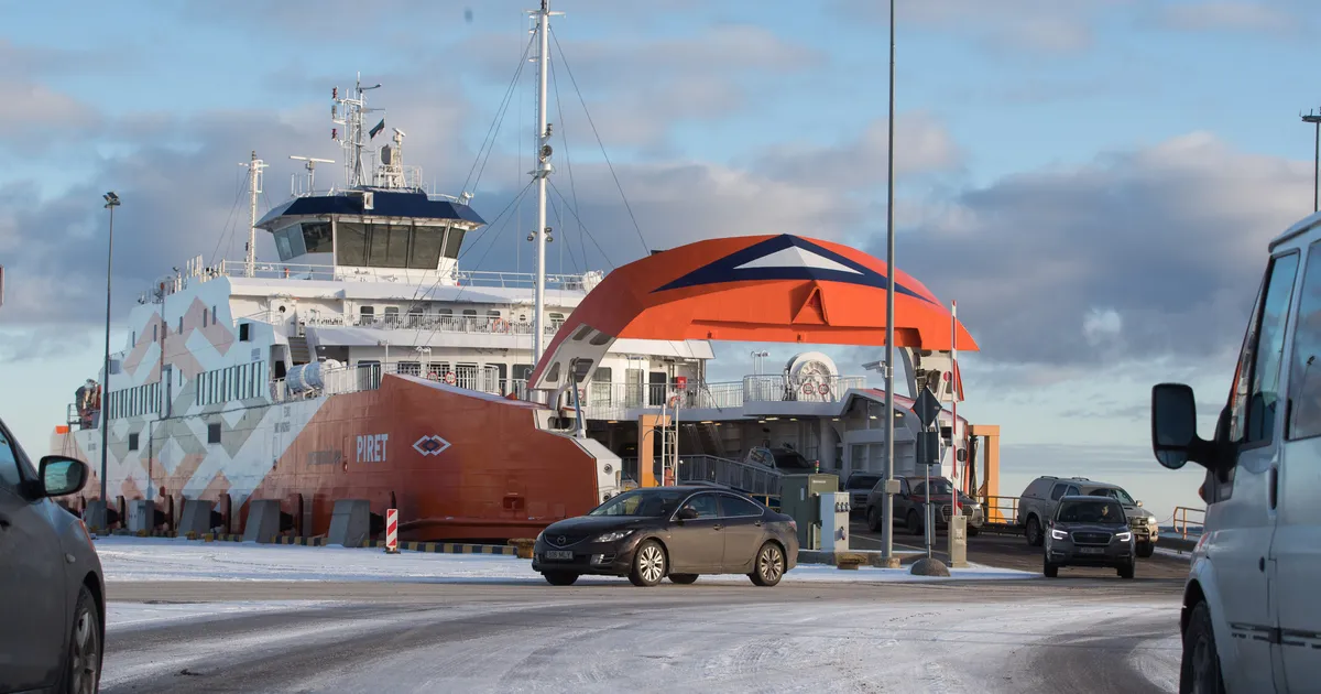Parvlaev Piret sõidab Virtsu-Kuivastu liinil graafikujärgselt