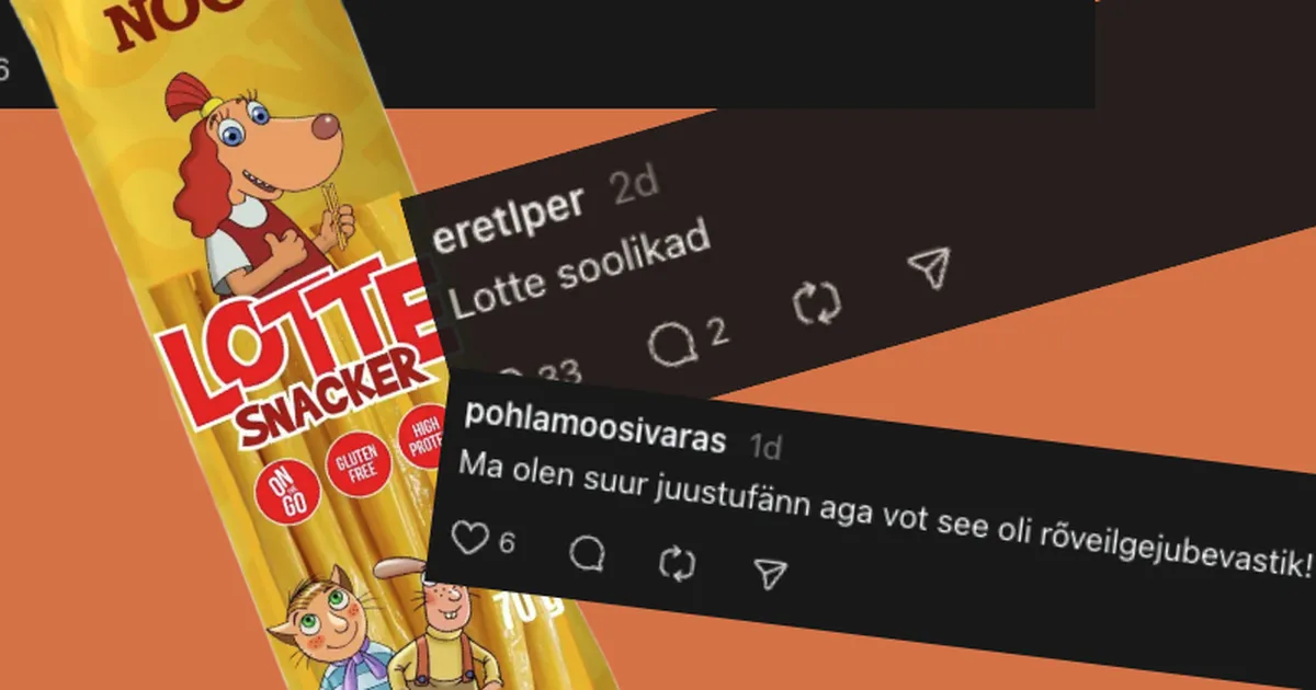 Lotte juustusnäkk ajas eestlased marru: no nii rõvedat asja pole ammu proovinud!