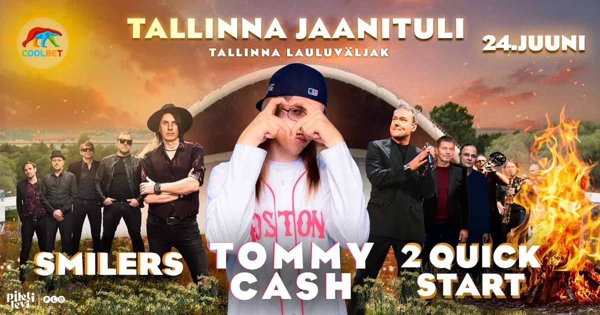 PLAANID TEHTUD? ⟩ Tallinna Lauluväljakul tuleb pealinna suurim jaanituli: Tommy Cash, Smilers ja 2 Quick Start