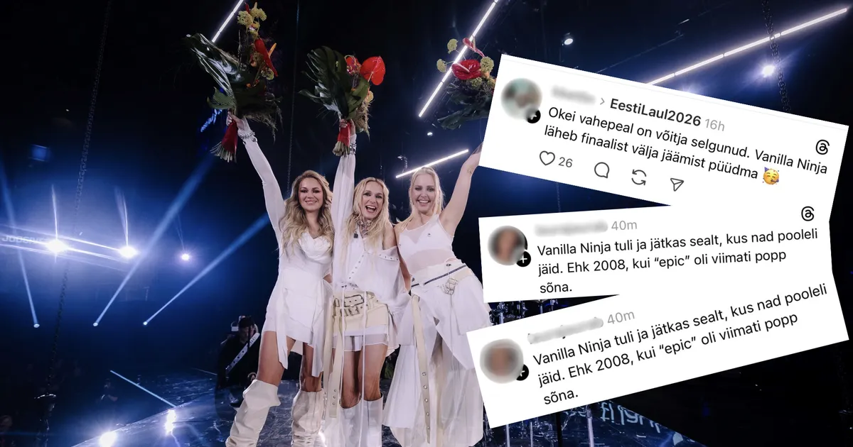 SÄUTSUMÖLL ⟩ Vanilla Ninja võit sai netirahvalt karmi vastuvõtu: läheme finaalist välja jäämist püüdma