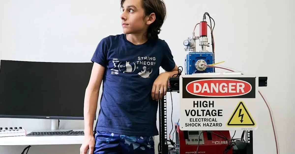 See 12-aastane on kokku pannud tuumasünteesireaktori ja soovib, et rekord kirja pandaks