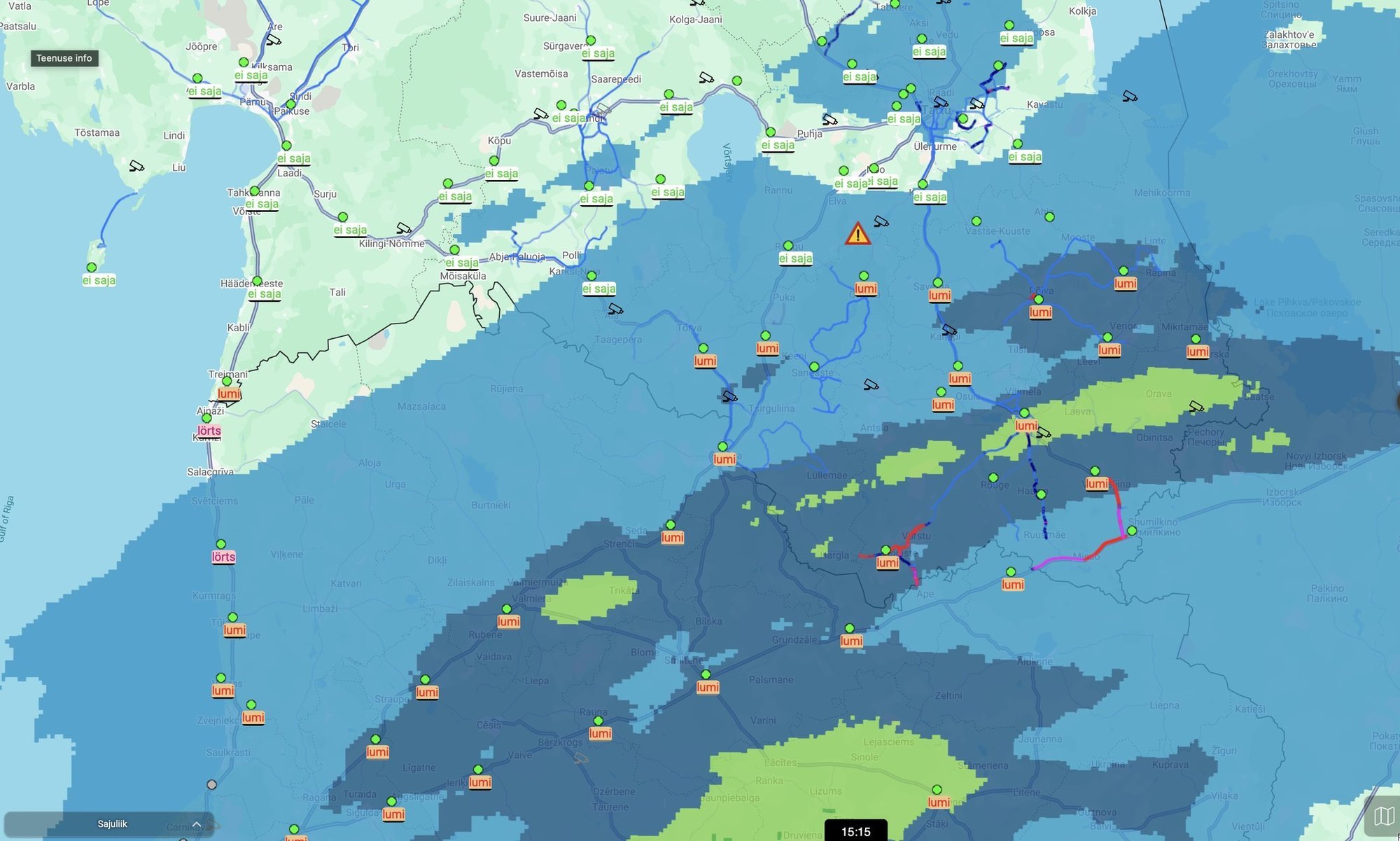 ILMAPROGNOOS | Tihe lumesadu Lõuna-Eestist põhja poole ei jõuagi
