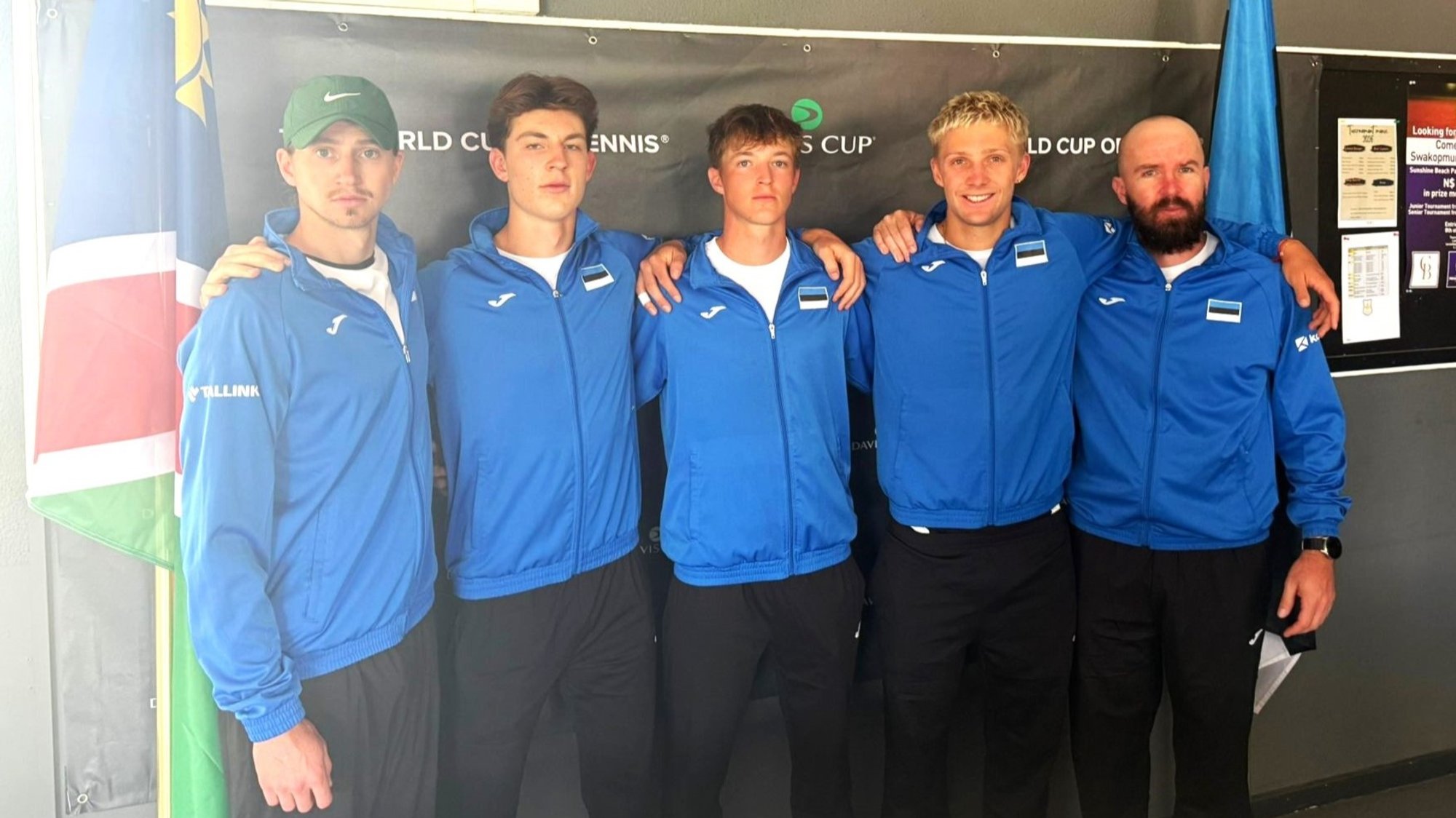 Selgus Eesti ja Namiibia Davis Cupi kohtumise mängude järjekord