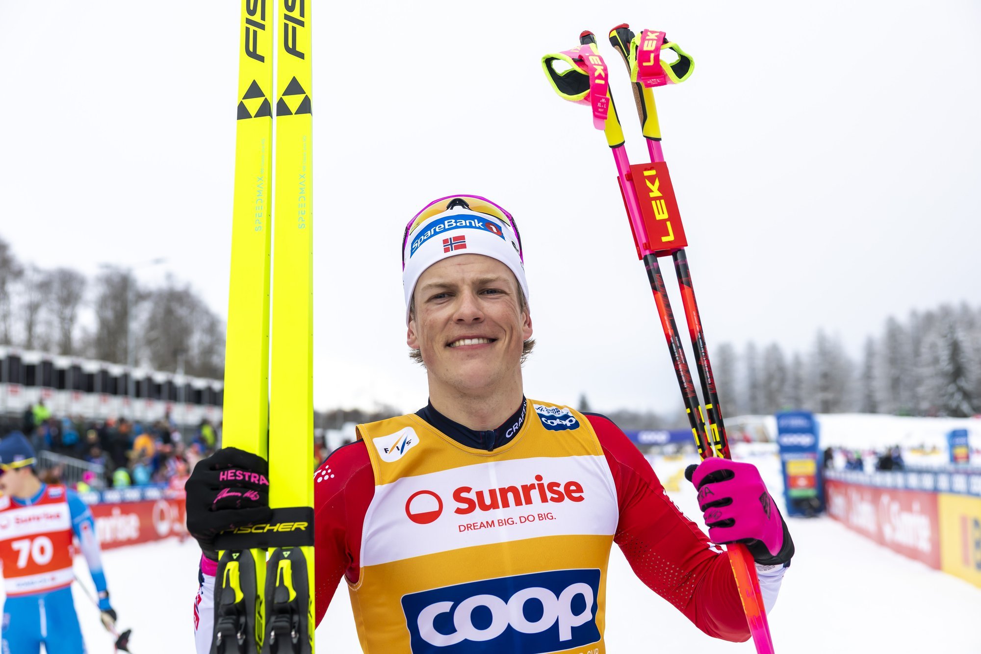 Klaebo hõivas olümpial treeneri hotellitoa