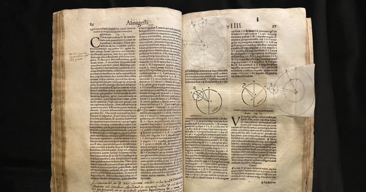 Leiti astronoomiaõpik, mis kuulus Galileo Galileile