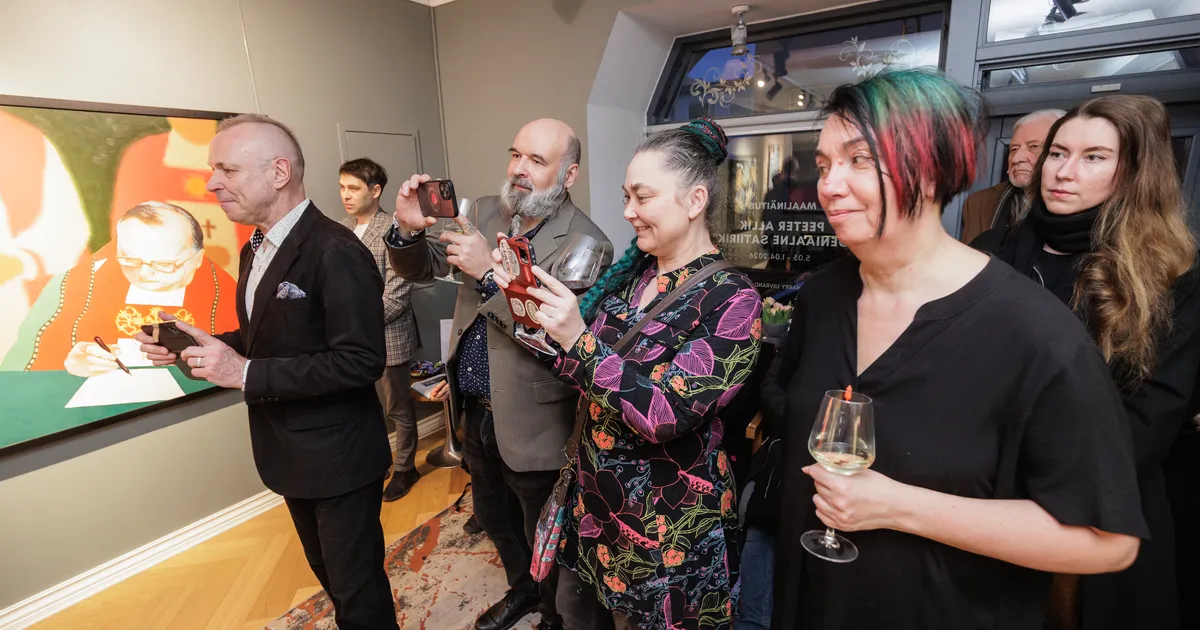 GALERII ⟩ Vaata, kes käisid Peeter Alliku 60. sünniaastapäevale pühendatud maalinäituse avamisel
