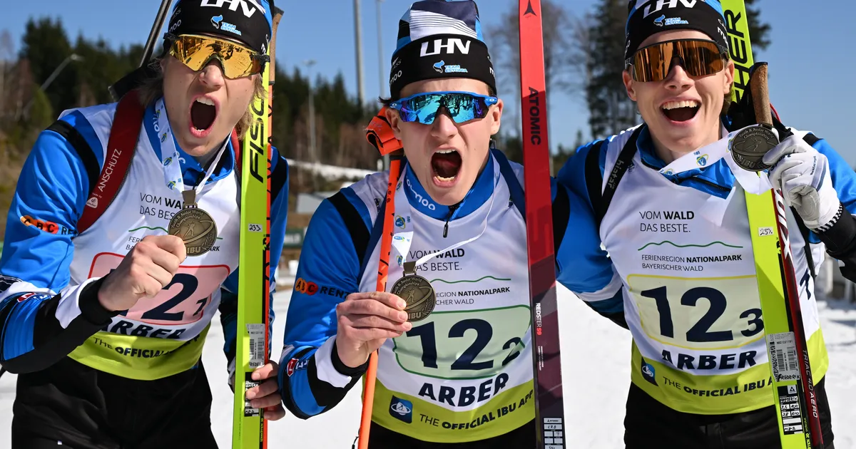 VIDEO ⟩ Eesti laskesuusanoored võitsid MMil medali