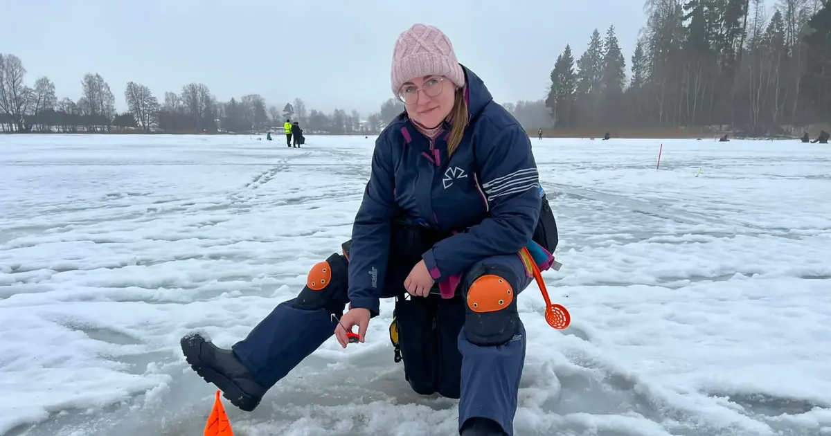 Järvemuuseumi spetsialist Kairi Kivaste tuli Eesti meistriks jääpüügis