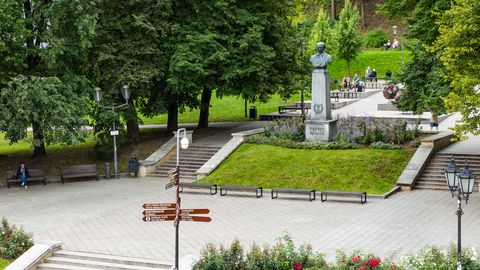 Purjus mehed lasid Pirogovi pargis õhkrelvast plekkpurke
