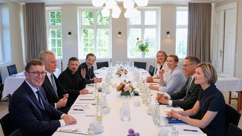 President Zelenskõi osaleb Tallinnas Põhjala ja Balti riikide peaministrite kohtumisel