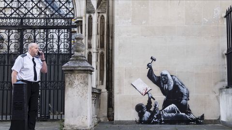 Banksy uued tööd on Briti maksumaksjale läinud maksma üle 175 000 euro