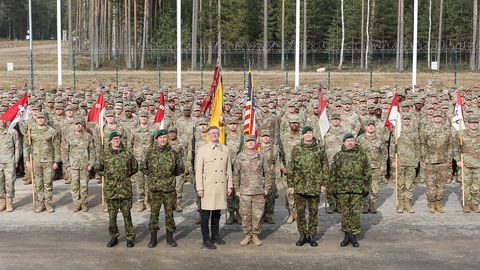 Lõuna-Eestis teenivad USA liitlasüksuse sõdurid pälvisid tunnustuse