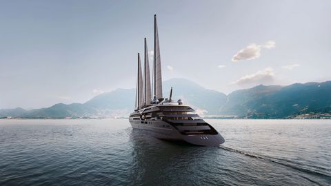 Hiiglaslik kruiisipurjelaev püstitas kohe proovisõidul kiirusrekordi