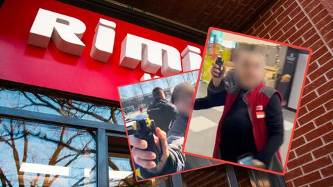 VIDEOD ⟩ «Mis kaos see küll on?» Rimis läks kliendi ja poe töötajate vahel sõneluseks: käiku lasti pipragaas ja jalalöögid