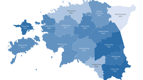 VAATA KAARTI ⟩ Elupäästev vähikontroll jääb tegemata just nendes Eesti piirkondades
