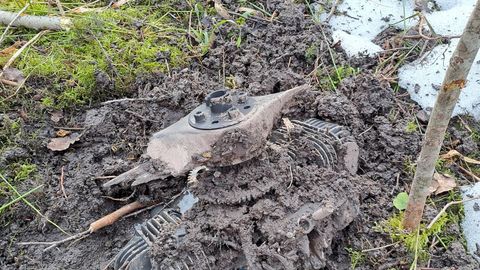 Läti relvajõud avaldasid fotod alla kukkunud droonist