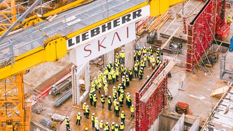 GALERII ⟩ Põhja-Tallinna esimene kõrghoone Volta SKAI sai nurgakivi