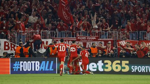 MEISTRITE LIIGA ⟩ Bayern kägistas Reali ära: seitse väravat, kiireim tabamus ja kaks punast kaarti