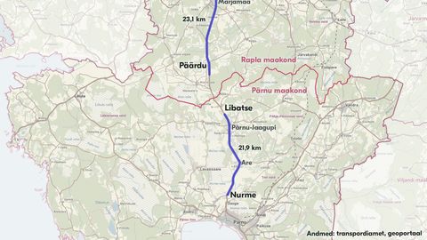 KAART JA PILDID ⟩ Proovisõit näitab: ulatuslikud ehitustööd Tallinna–Pärnu maanteel sõiduaega esialgu veel eriti ei pikenda