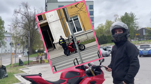 VIDEOD ⟩ Juhiloata Anis Arumets vuras Tartu kohtumajja mootorrattal, politsei pani muusiku puuri ja viis minema
