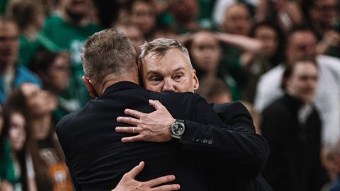 VIDEO ⟩ Jasikevicius muutus pärast Žalgirise murdmist emotsionaalseks. Panathinaikos andis kõik käest