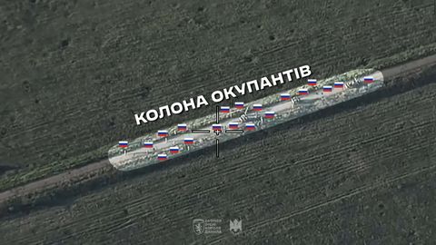 VIDEO ⟩ Ukraina droonid purustasid Tšassiv Jari all terve Vene kolonni