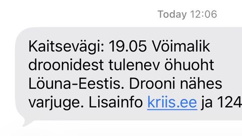 Allatulistatud sõjadroon kukkus Põltsamaa valda