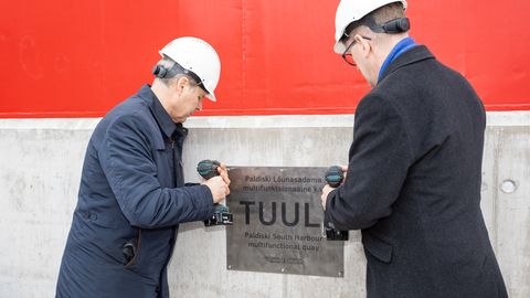 GALERII ⟩ Paldiski Lõunasadamas avati uus multifunktsionaalne kai «Tuuli»