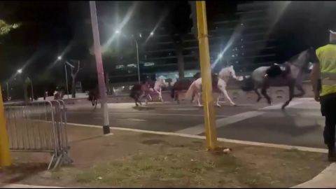 VIDEO ⟩ Murtud roided ja vigastatud kops: Rooma politseiniku süüdatud ilutulestiku tõttu panid kümned hobused jooksu