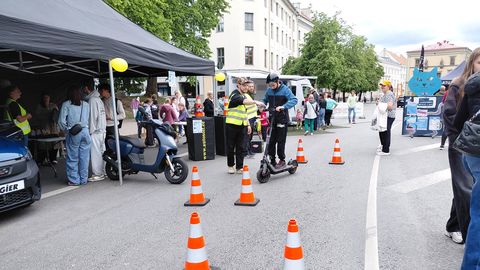 PILDID ⟩ Lastekaitsepäev tõi Tartu kesklinna viivuks tagasi autovabaduse puiestee