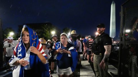 USA iseseisvuspäeva peaürituse toimumispaik tühjendati tormiohu tõttu