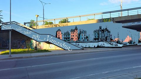 Selgus Tallinna Pärnu maantee viadukti tänavakunsti võidutöö
