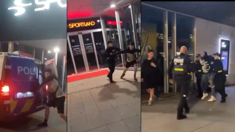 VIDEO NAGU MÄRULIFILMIS ⟩ Kuressaares üritati käeraudades noorukit politseibussist välja aidata