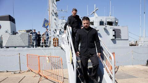 Zelenskõi rääkis Portsmouthis asuvatest Ukraina miinitõrjelaevadest