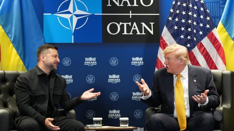 Trump kohtus Zelenskõiga suletud uste taga