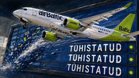 VASTU TAEVAST! ⟩ Air Baltic tühistas ootamatult massiliselt lende: hommikul ärgates oli «tore» avastus