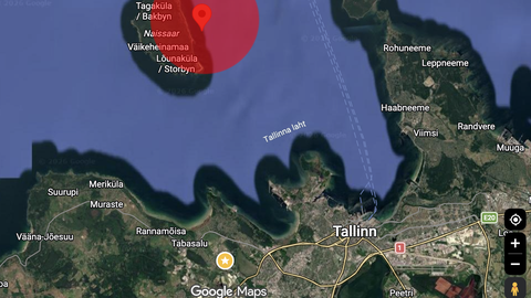 Naissaare juures värises maa
